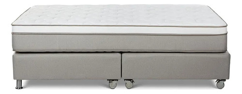 Cama Box Tarima Path Grey Queen 160 X 200 Cm Rosen