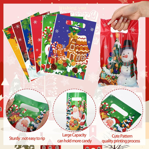 Bolsas De Navidad Para Aperitivos, Bolsas De Plástico De Nav