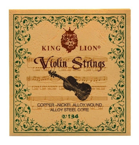 Encordado Para Violín 3/4 Y 4/4 King Lion Estudiantil