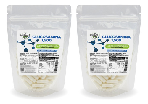 Glucosamina 1500 Con 150 Caps 400 Mg (duo Rinde 50 Días)