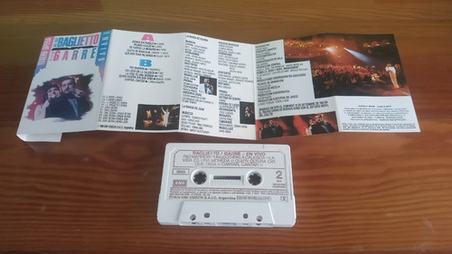 Baglietto Garré - En Vivo Teatro Opera - Cassette (nuevo)