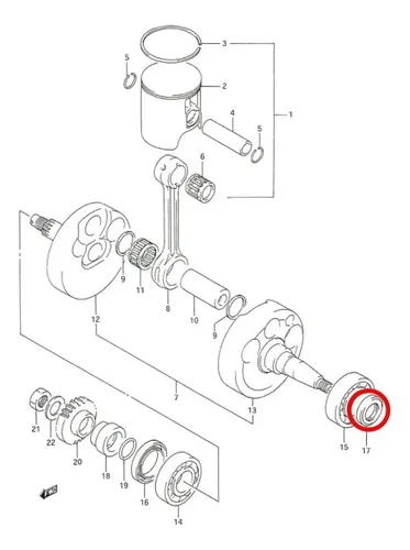 Retentor Virabrequim Esq. Suzuki Rmx 250 89-96 Ae50 Address
