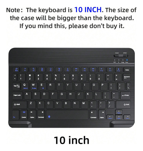 Y Compatible Con Funda De Teclado Para iPad iPad De 10,2 A