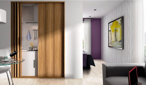 Imagen 5 de 10 de Puerta Plegable Pvc Color Madera Fresno Varias Medidas