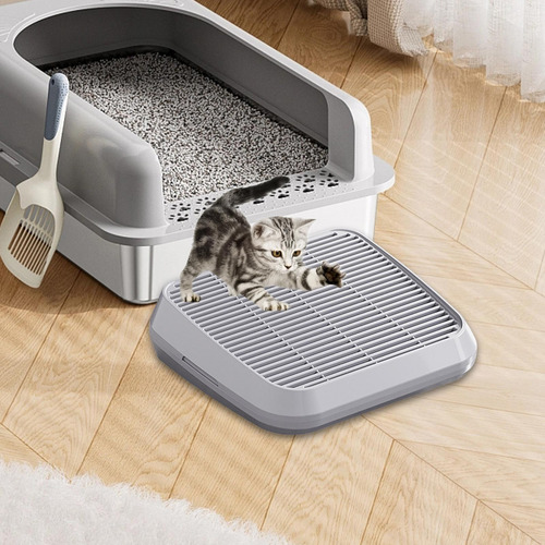 Almohadilla Reutilizable Kitty Liter Pad Para Pie De Cama, C