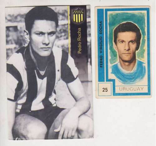 Futbol Uruguay Lote 2 Figuritas Pedro Virgilio Rocha Peñarol