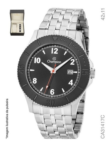 Kit Relógio Champion Masculino Com Pulseira Ca31417c