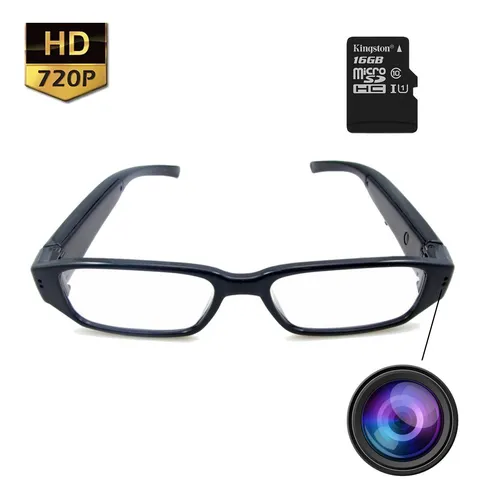 Anteojos Espia Lentes Camara Oculta Hd Audio + Memoria 16gb