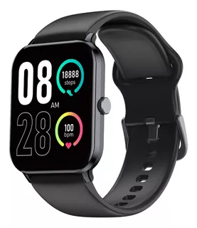 Smartwatch Qcy Gtc Pantalla 1.85 Control De Salud Deportes Color de la caja Negro