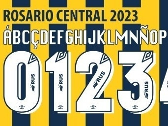 Tipografía Vectorizada Rosario Central 2023 - Vía Mail