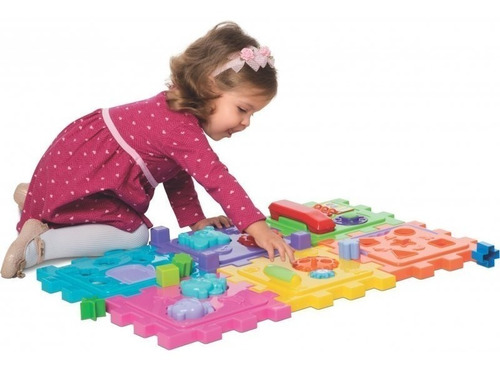 Cubo De Atividades Grande Didático Com Peças De Encaixe