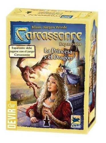 Carcassonne La Princesa Y El Dragon Original Juego / Diverti