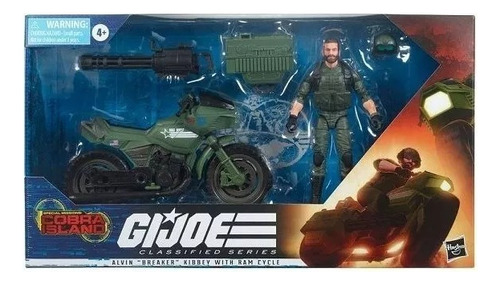 Gi Joe Classified Series Alvin Breaker With Ram Cycle (open)