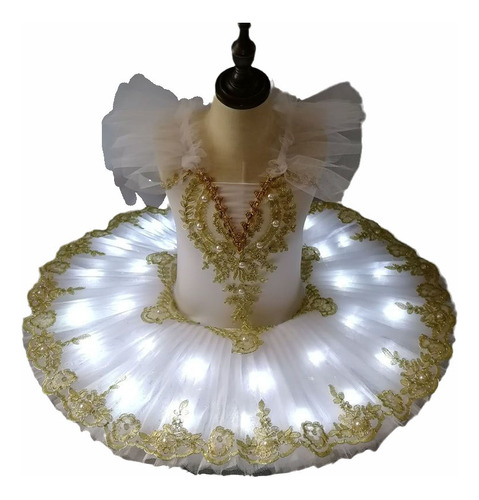 Tutú De Ballet Con Luz Led Para Niña Y Mujer Vestido De Bal