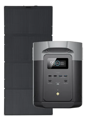 Kit Solar Portátil Ecoflow Delta 2 Max 2kwh + Panel 400 W
