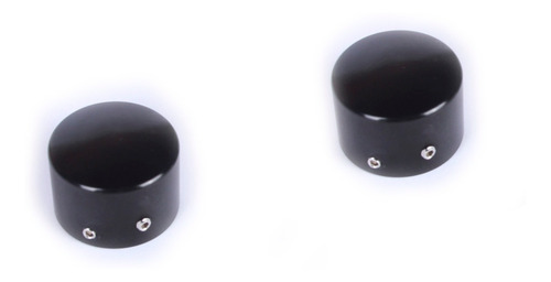 Covers De Eje Delantero Negro Lisos Para Harley Davidson