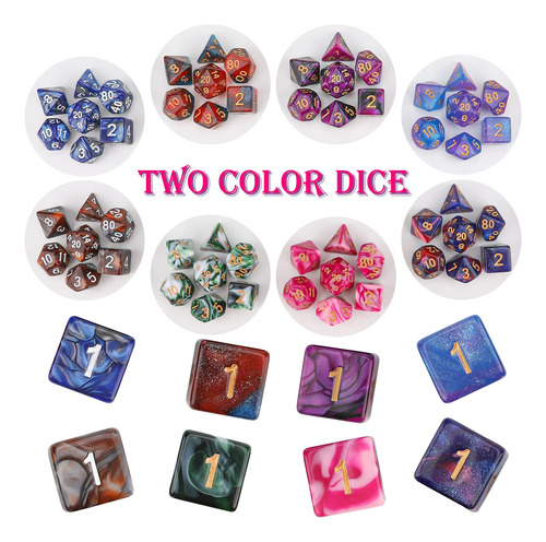 Juego De Dados Poliedricos 25 Piezas Para Dnd Y Rpg