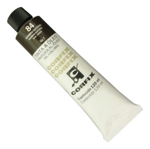 Tinta A Óleo Corfix 120ml Bisnaga Sombra Natural 84 G1