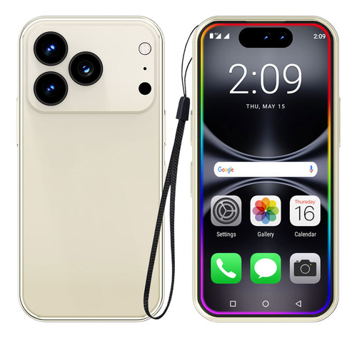 Teléfonos Inteligentes Android Baratos 3g Mini I17 Pro Max 4.0 En Ram 3 Gb Y Rom 32 Gb Oro
