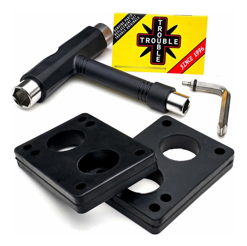 Trouble Skateboards Tool Riser Pads 0.472 In + Herramienta