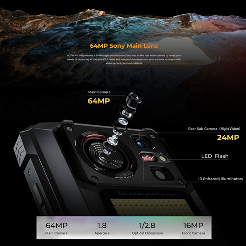 Hotwav W11 Con Android 13, Dual Sim 4g Y Nfc Integrado