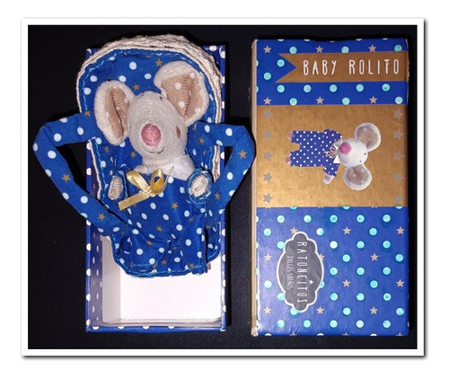 Baby Rollito Ratoncito Dulces Sueños, 12.5x6.5 Cms. Aprox.