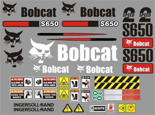 Calcomanías Para Minicargador Bobcat S650