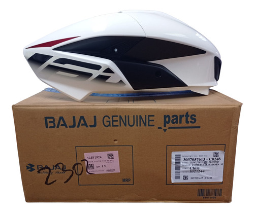 Cubierta Tanque Completa Blanca Original Bajaj Ns 160