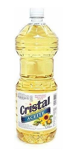 Caja De Aceite Vegetal Cristal De 1.5 Lt  (8 Pz)