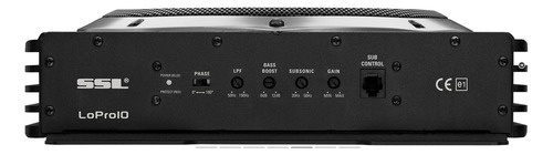 SSL LOPRO10 Subwoofer Negro Amplificado para Auto Coche Perfil bajo Debajo del Asiento 10" 1200w Max
