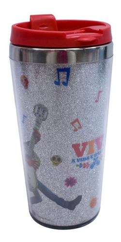 Copo Térmico Com Tampa Disney Coco Viva Festa Miguel 450ml