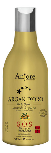 Shampoo Sos Restaurador Com Óleo Argan E Ojon 300m Anjore