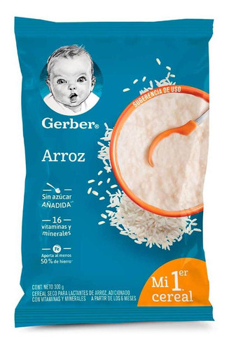 Cereal Infantil Gerber Etapa 1 Arroz Bolsa 300g