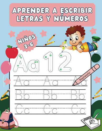 Libro: Aprender A Escribir Letras Y Números Para Niños: Mi P