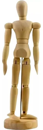 1 Maniquí Articulado De Madera Con Forma De Muñeca, Modelo D