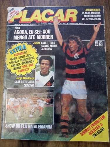 Revista Placar N 528 Sem Os Escudo E Poster Central