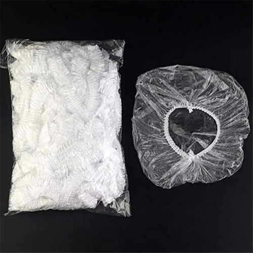 100 Gorros De Ducha De Baño Desechables, Impermeables, Extra