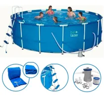 Comprar Piscina Armação 16000l Cobertura Lona Escada E Filtro Belfix