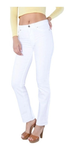 Imagen 1 de 6 de Pantalón Oggi Jeans De Mezclilla Blanco Para Mujer Atraction