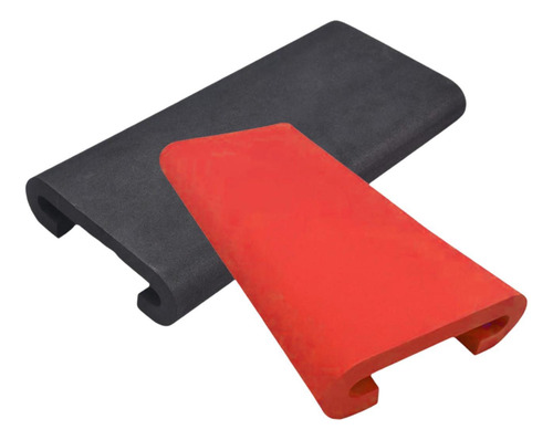2 Piezas Eva Dragon Boat Boat Almohadilla Remo De Rojo Negro