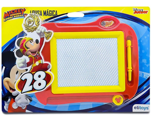 Lousa Mágica Mckey Disney Etitoys Dy451 Cor Vermelho