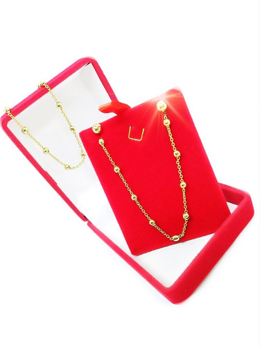 Kit Colar Brinco Pulseira Ouro18k Feminino Luxo C/garantia