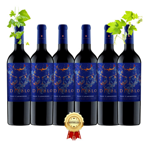 Pack 6x Vino Diablo Deep - Carmenere - 750ml