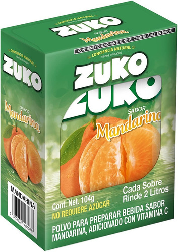 Zuko Sabor Mandarina 8 Pz