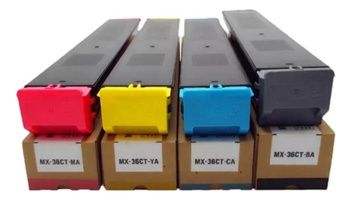 4 Toner Generico Para Sharp Mx-2610 Mx-2640 Mx-3110 Mx 3610