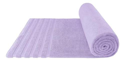 Toallas De Baño Jumbo Lavables 35x70 Cm 100% Algodón Lilas