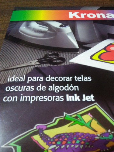 Papel Transfer Inkjet Kronaline Tela Color Original Calidad