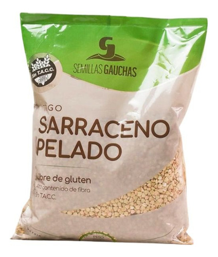 Trigo Sarraceno Pelado Semillas Gauchas 6 X 1 Kl - Sin Tacc