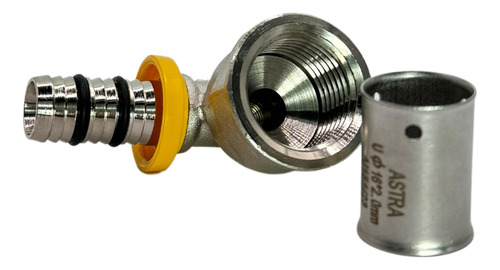 Joelho Pex 90 Femea Para Gas 1/2 X 16 Mm Kit Com 30 Pcs