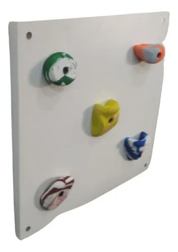 Parede De Escalada Infantil Em Mdf 4 Módulos Com 5 Agarras